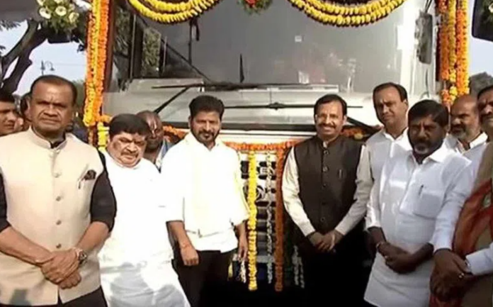 CM Revanth Reddy Launches 100 New RTC Buses