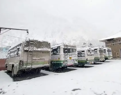 HRTC Services Stopped on 800 Routes due to Heavy Snowfall