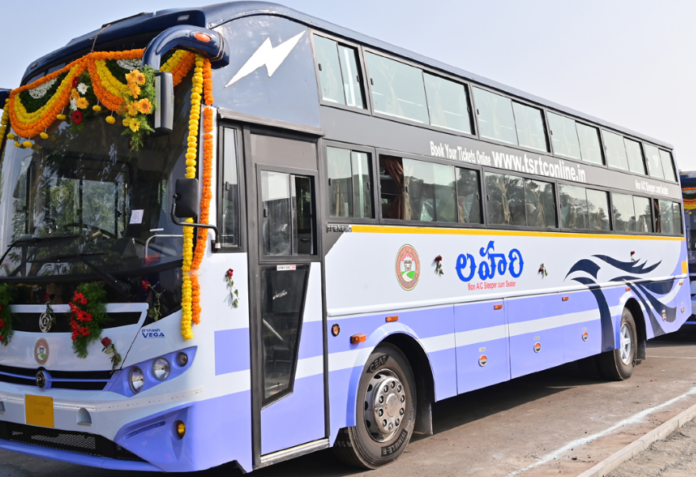 TSRTC Introduces Lahari Bus for Comfortable Journey